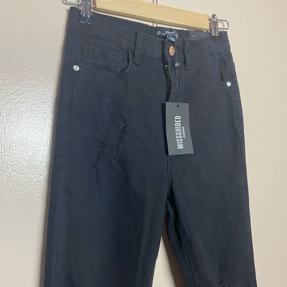 CLEARANCE! Black Missguided Sinner Skinny Jeans Size 0S NWT - Picture 3 of 4